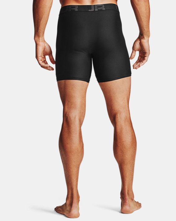 男士UA Tech™ Boxerjock® 6英寸內褲–兩條裝, Black, pdpMainDesktop image number 1